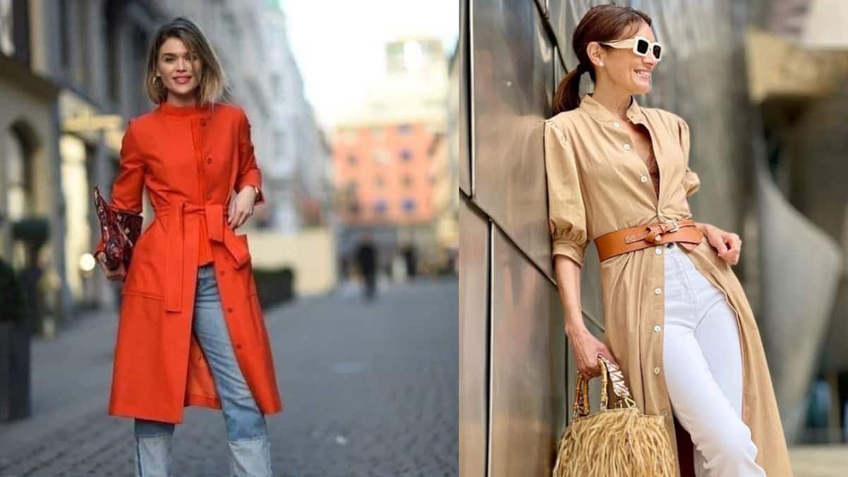 Moda pantalón con vestido