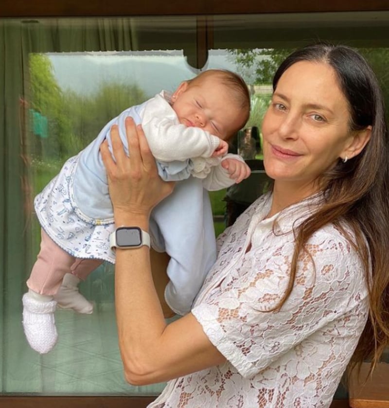 Luciana Aymar celebró los dos meses de su hija Lupe