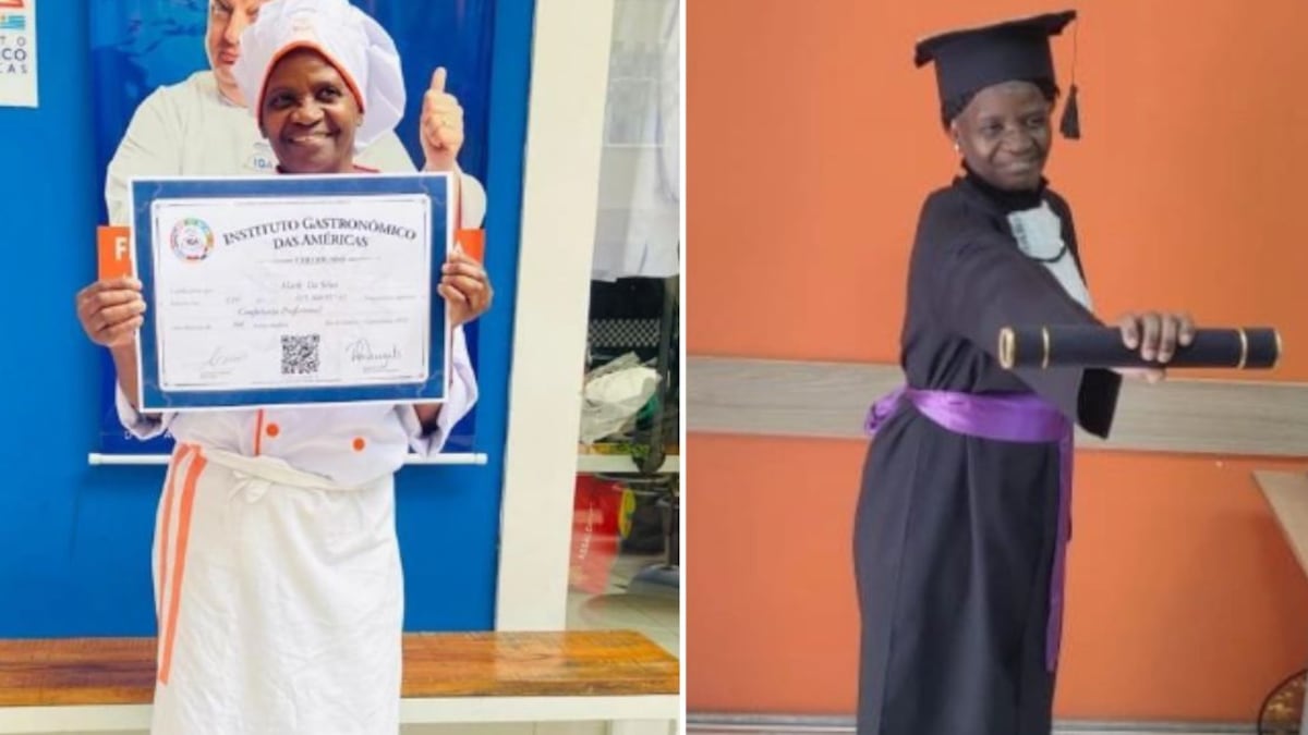 La inspiradora historia de abuelita brasileña que se graduó a sus 66