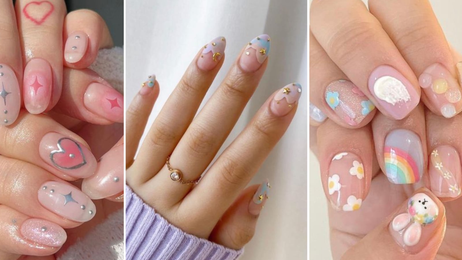 Uñas de gel coreanas