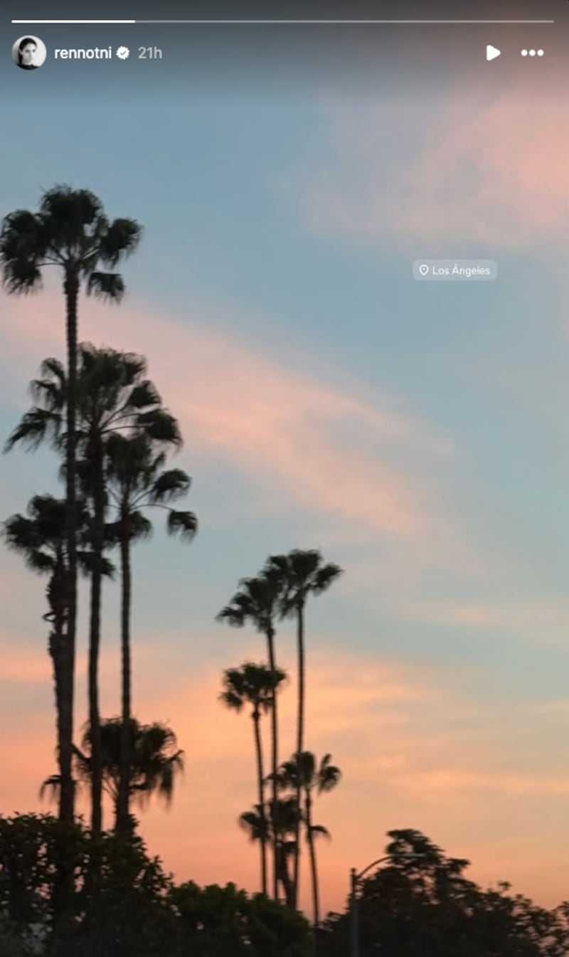 Historia de Renata Notni en Instagram