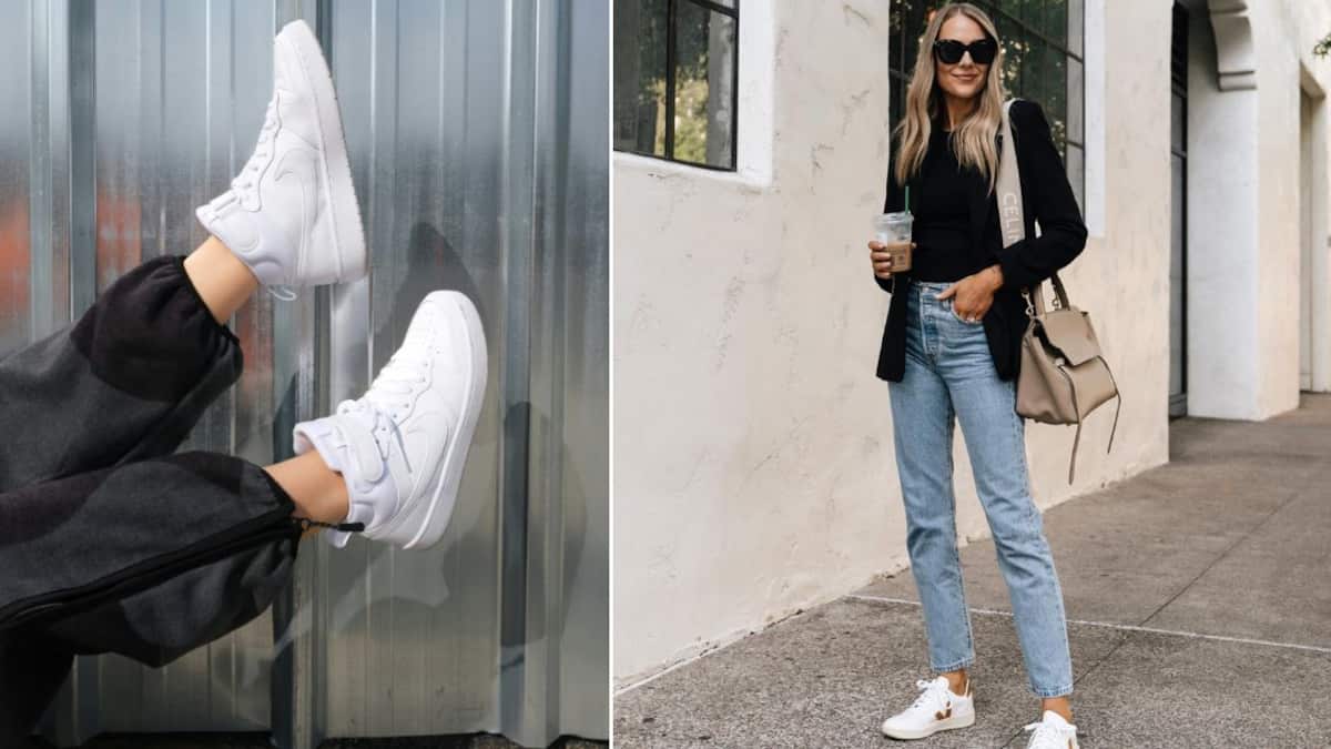 Los tenis aportan un toque cool a cualquier look elegante para ir a la oficina