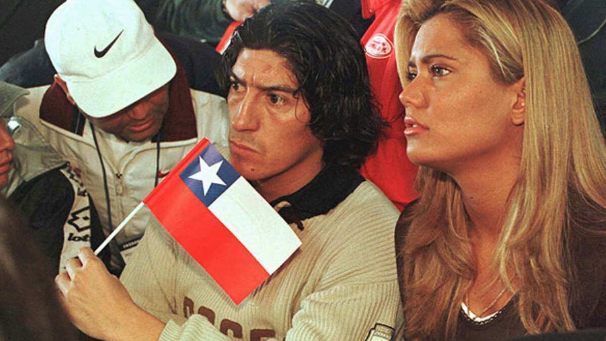 Daniella Campos con Iván Zamorano