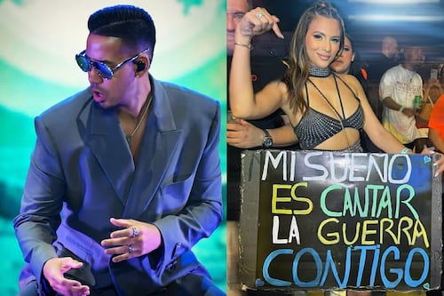 Admiradora besa a Romeo Santos durante un concierto y su esposo le pide el divorcio