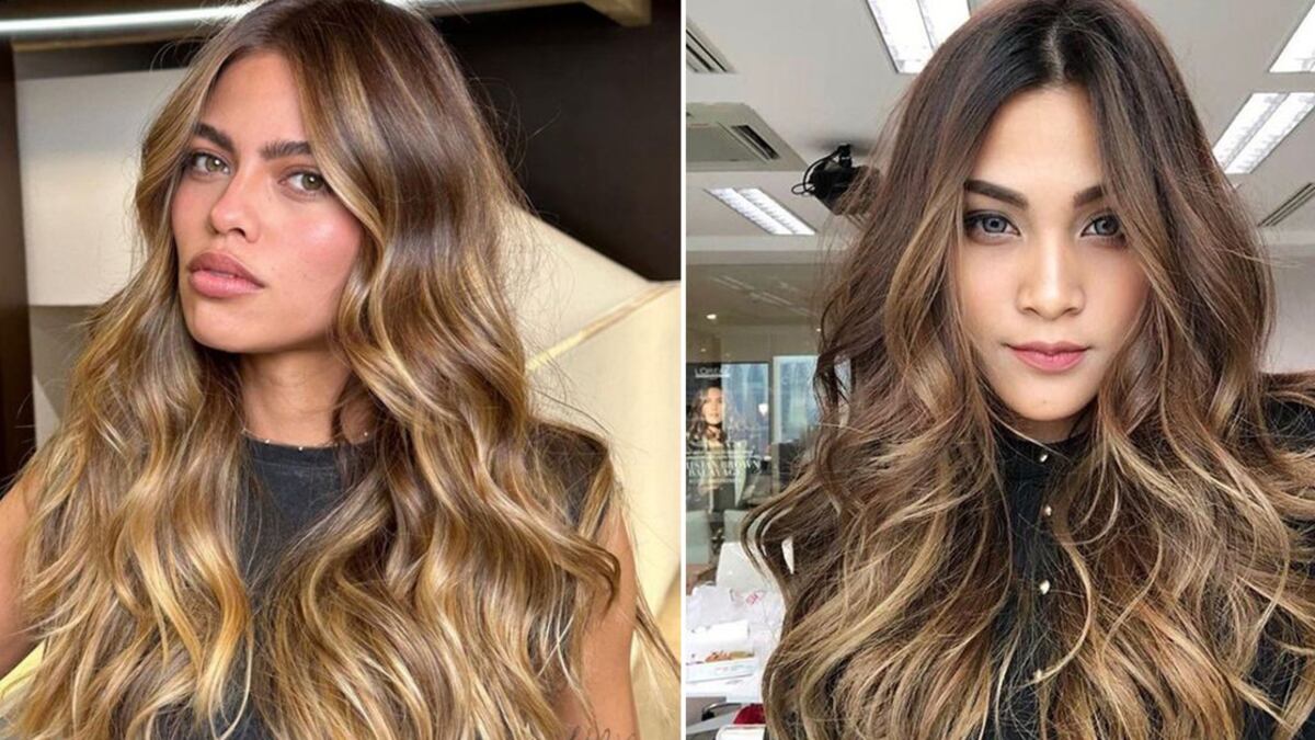 Cabello mechas tiger eyes