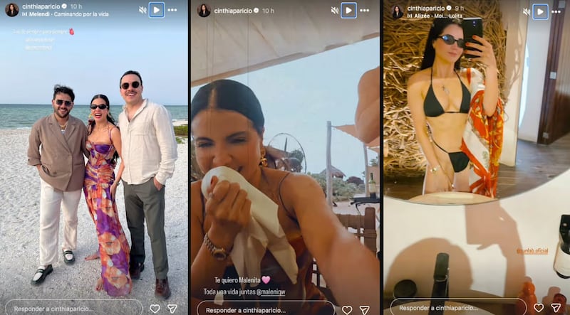 Cinthia Aparicio presumió su figura en bikini negro