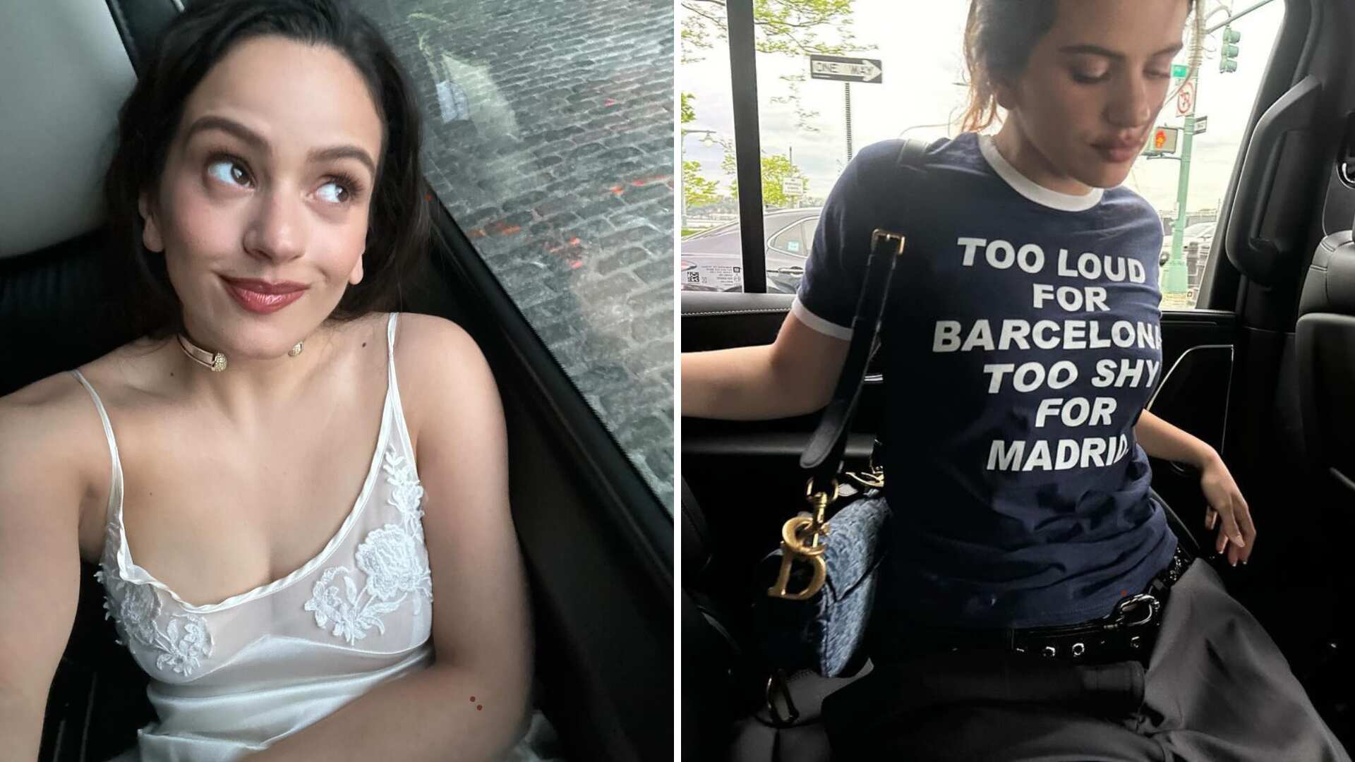 Rosalía asistió a una fiesta con una blusa de Palomo.