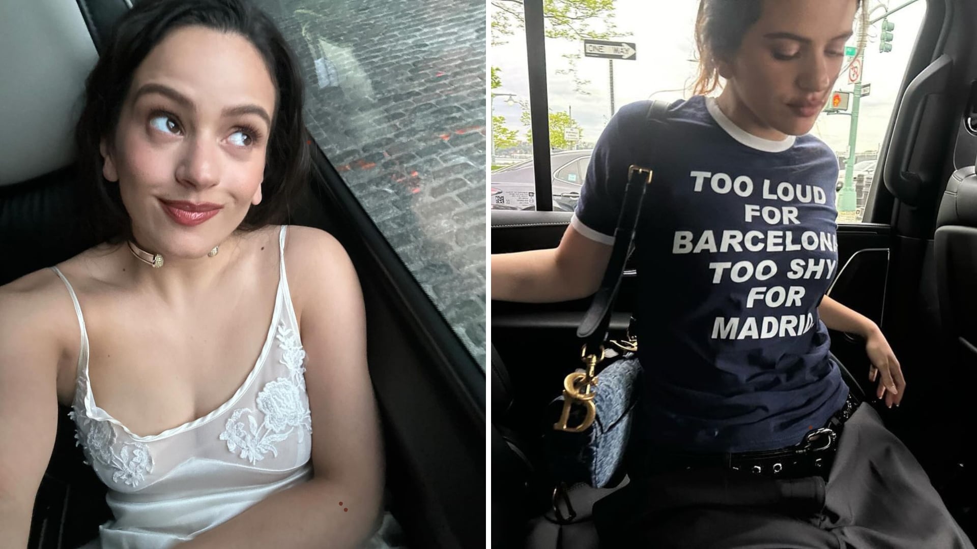 Rosalía asistió a una fiesta con una blusa de Palomo.