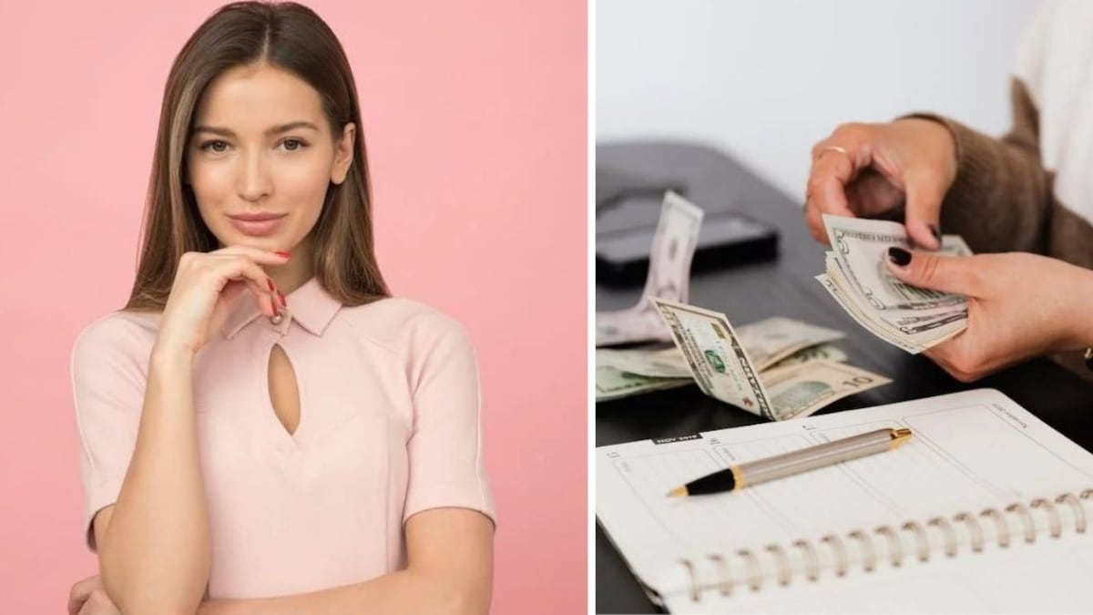 Mujer independiente dinero