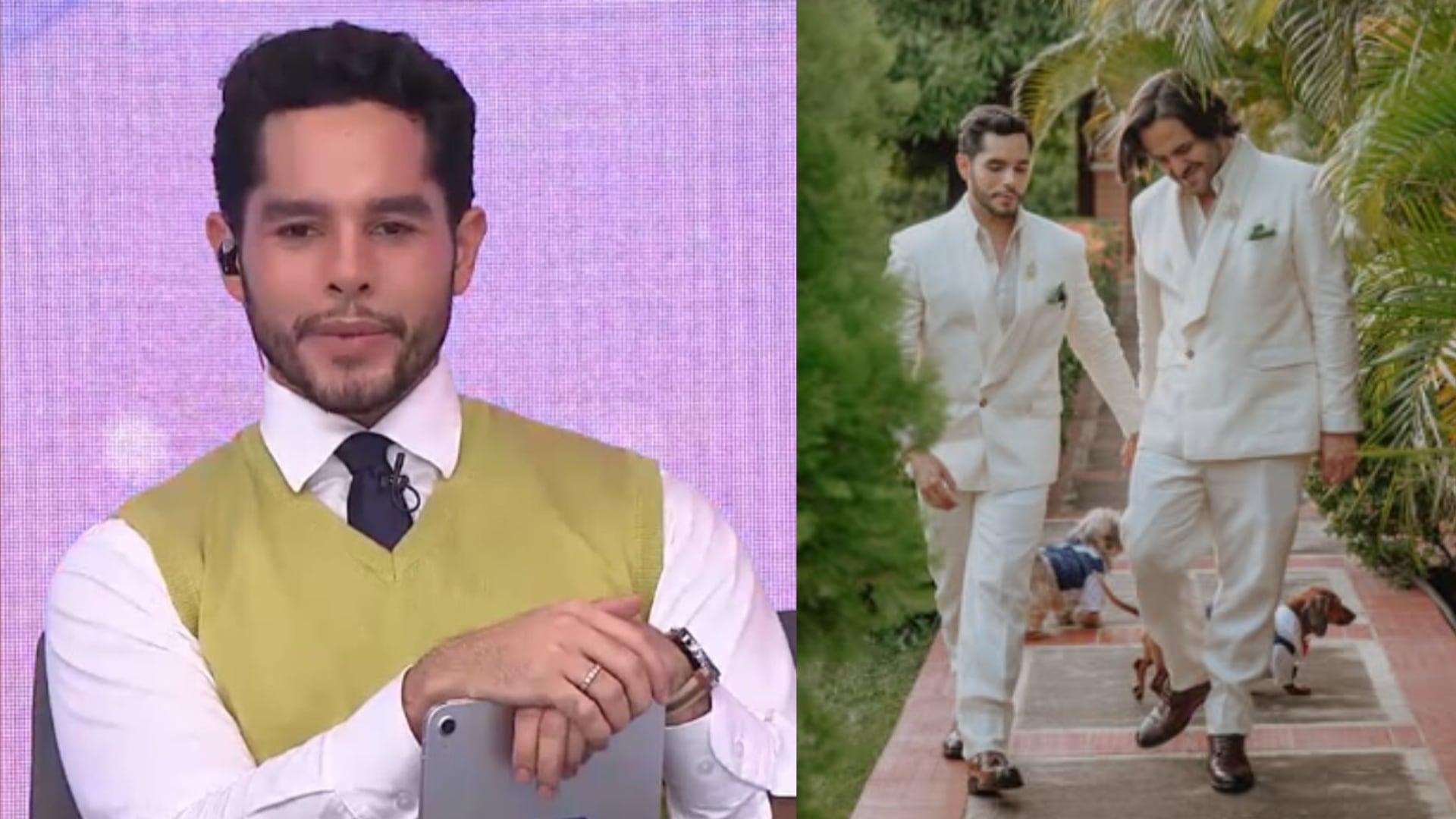 Nuevo presentador de La Red Caracol está casado con guapo astrólogo