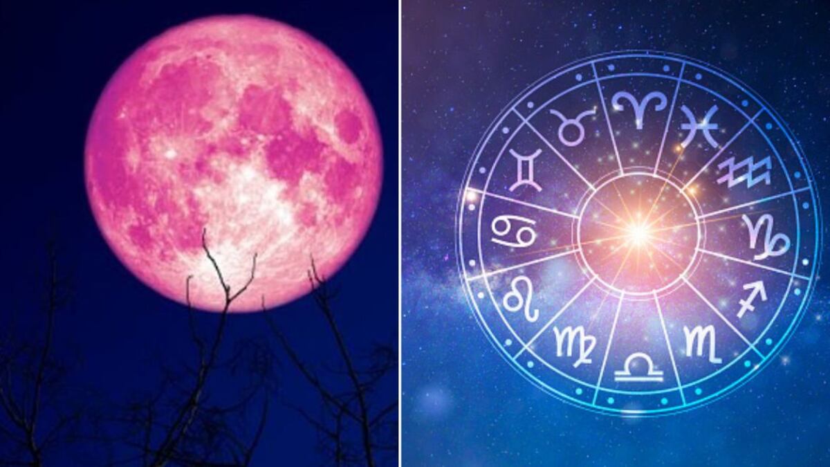 Luna Llena de fresa, signos del zodiaco, rueda zodiacal