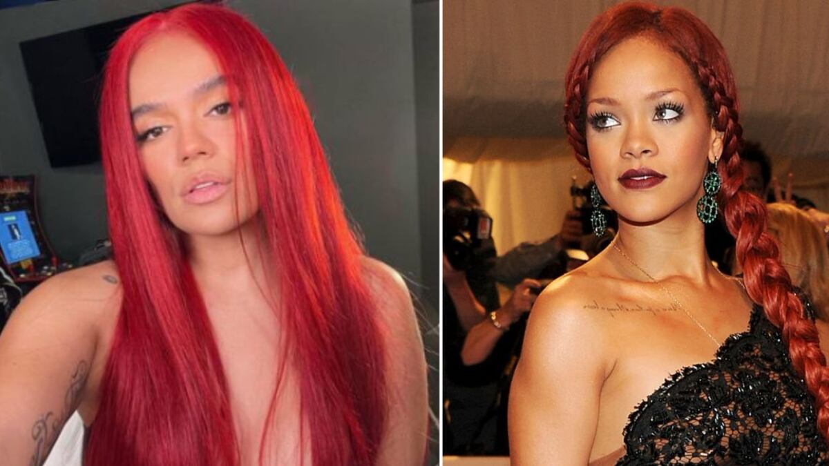 Cabello tintes rojos