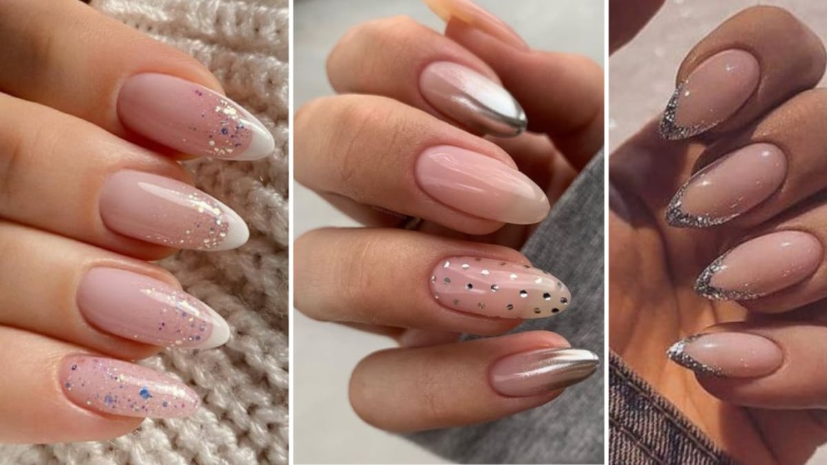 Diseños de uñas plateadas