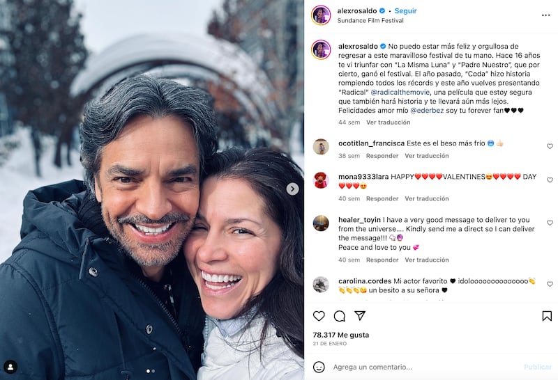 Eugenio Derbez y Alessandra Rosaldo renuevan votos