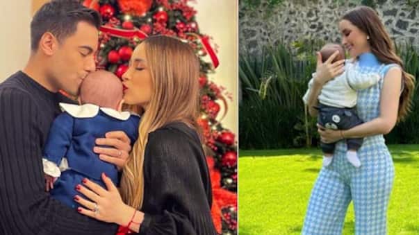 Cynthia Rodríguez y Carlos Rivera hijo