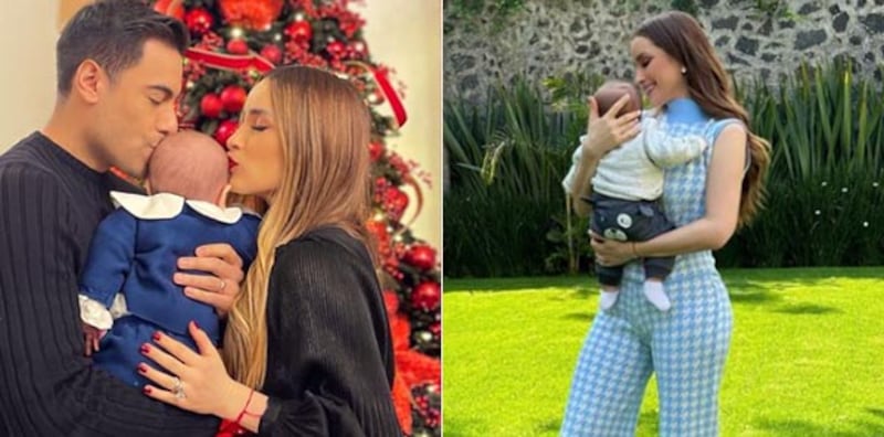 Cynthia Rodríguez y Carlos Rivera hijo
