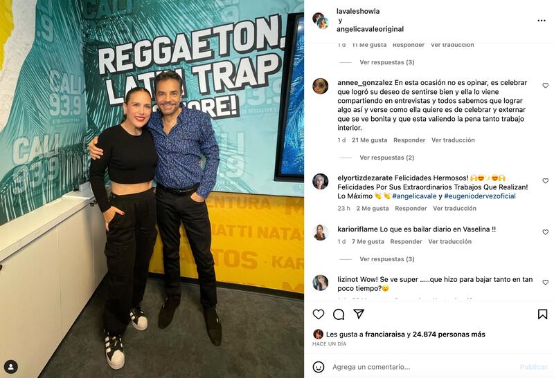 Angélica Vale presumió su nueva figura con un sexy look que muestra su cinturita y abdomen plano.