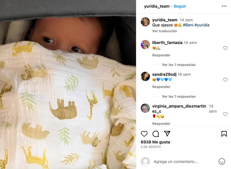 Beni el pequeño hijo de Yuridia