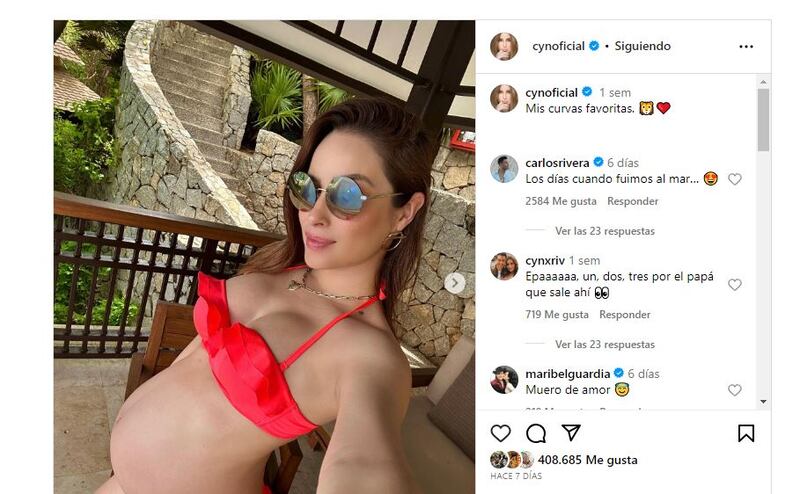 Carlos Rivera y Cynthia Rodriguez contrajeron nupcias en una boda secreta en 2022