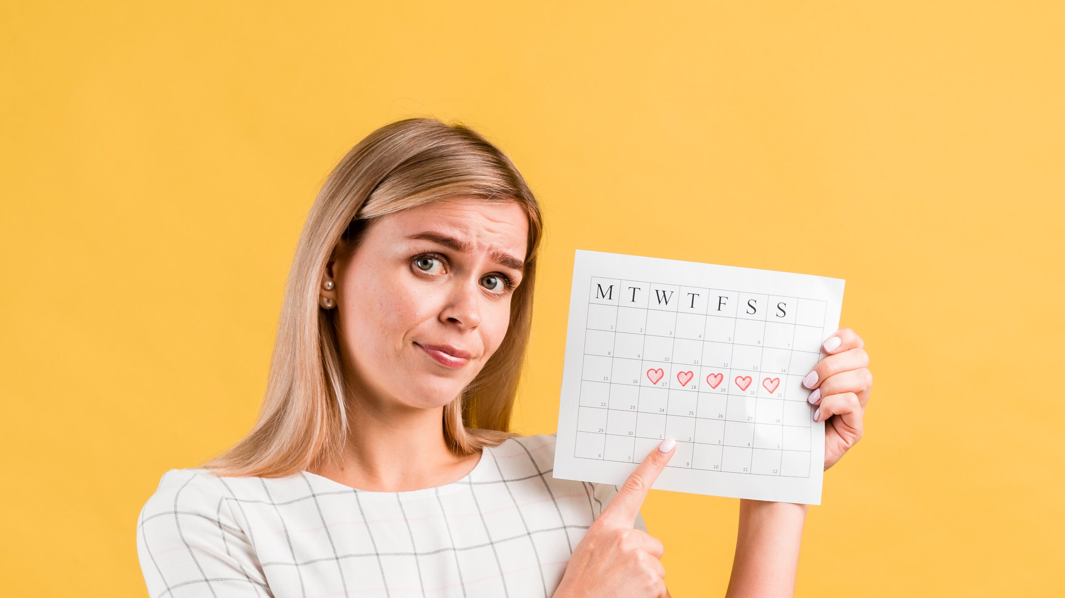 Mujer durante su menstruación