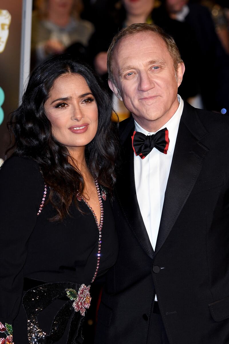 Salma Hayek y su esposo Francois-Henri Pinault