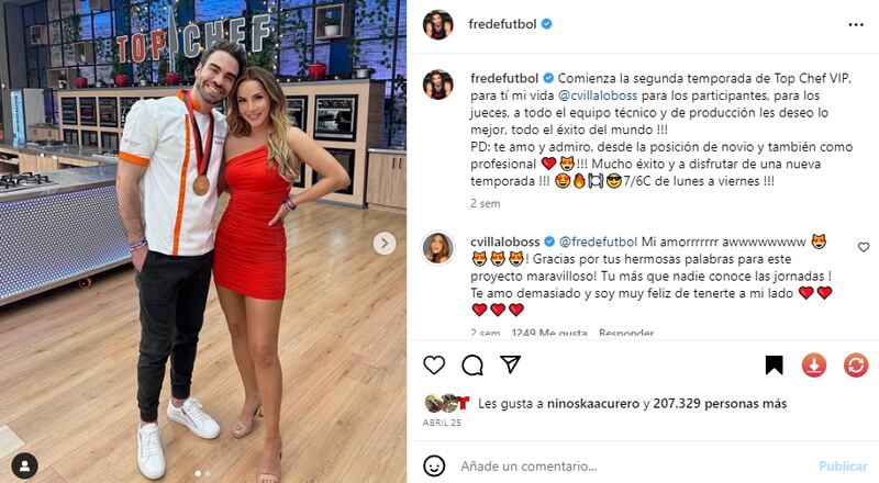 La actriz conoció a su novio a finales del 2022.