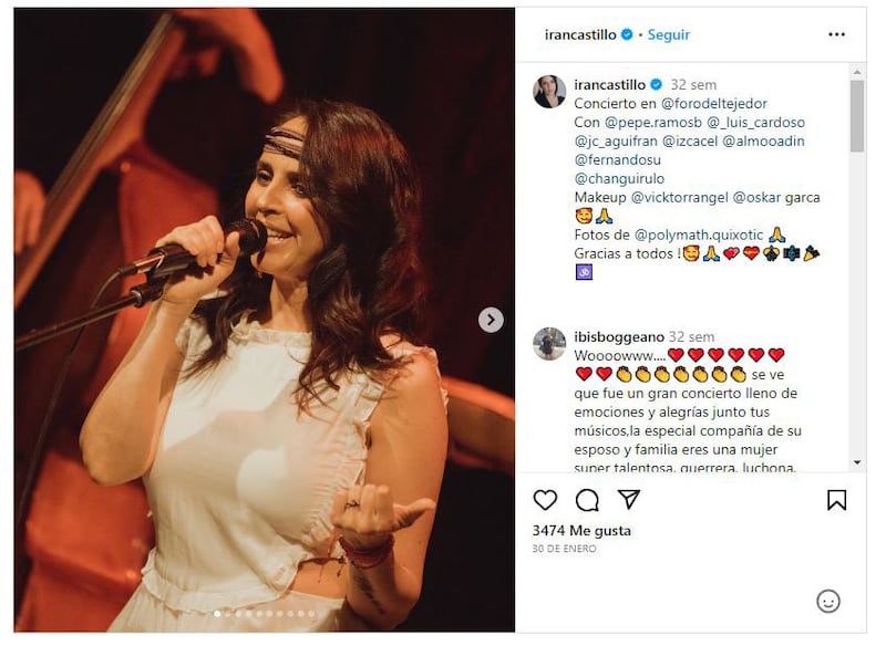'El perdón' es el título del próximo sencillo musical de la actriz y cantante Irán Castillo