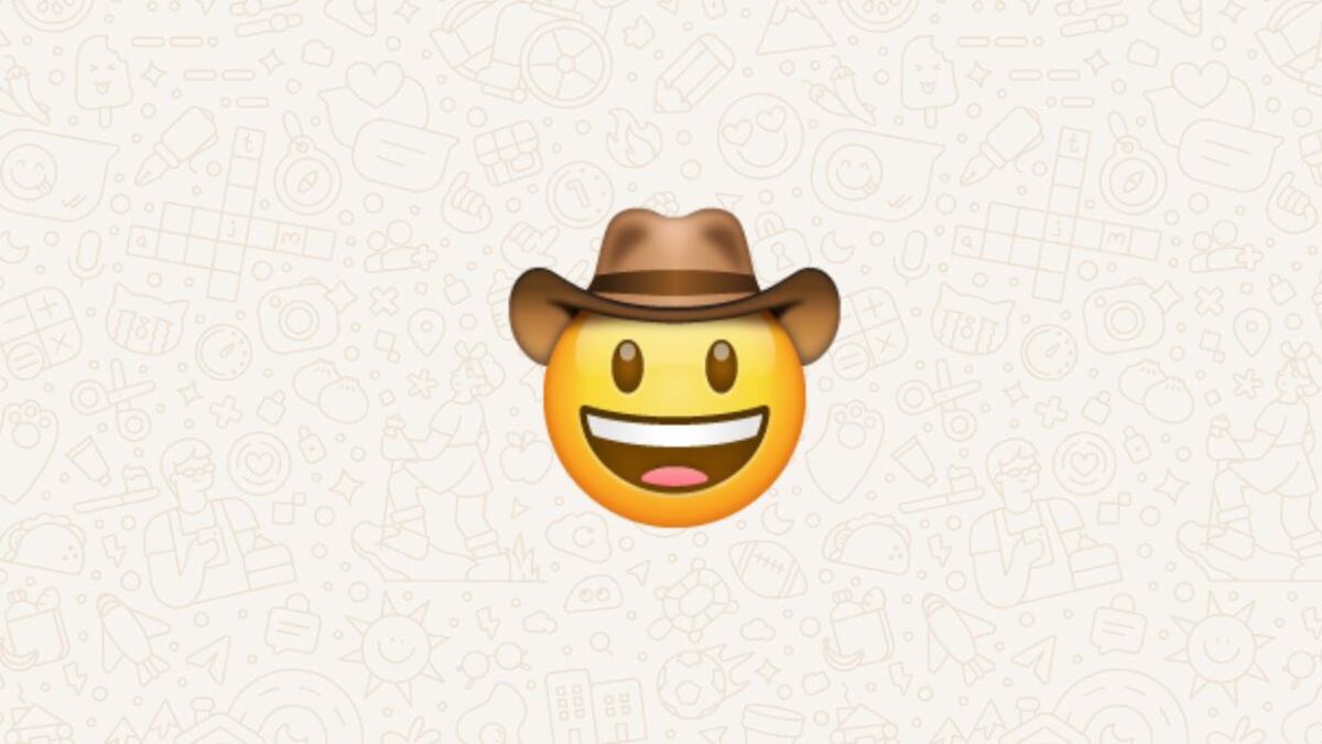 La cara con sombrero de vaquero es uno de los emojis más divertidos que existen