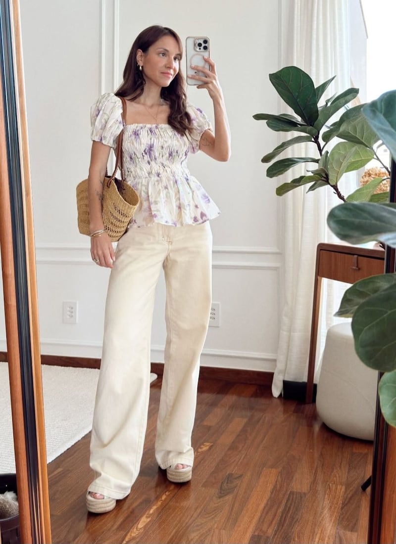 Las blusas nido de abeja serán tendencia este año