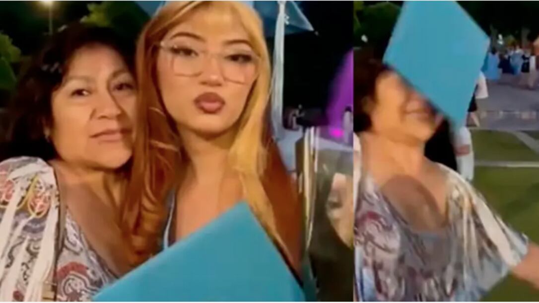 Joven recién graduada le lanza el diploma a su madre: “¡Ahí está!”