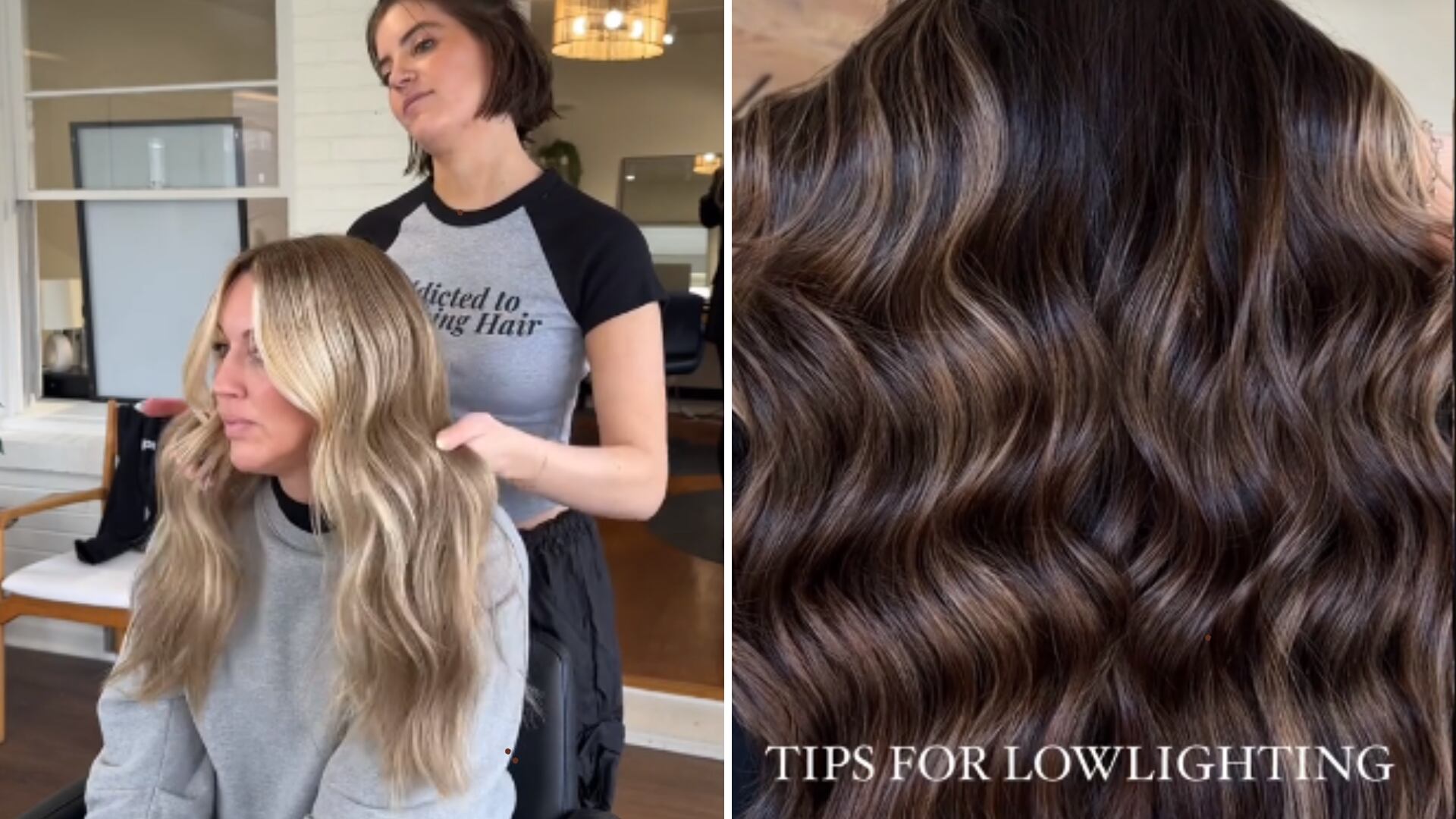 Si tienes el cabello fino, las mechas 'lowlights' te darán el volumen que estás buscando