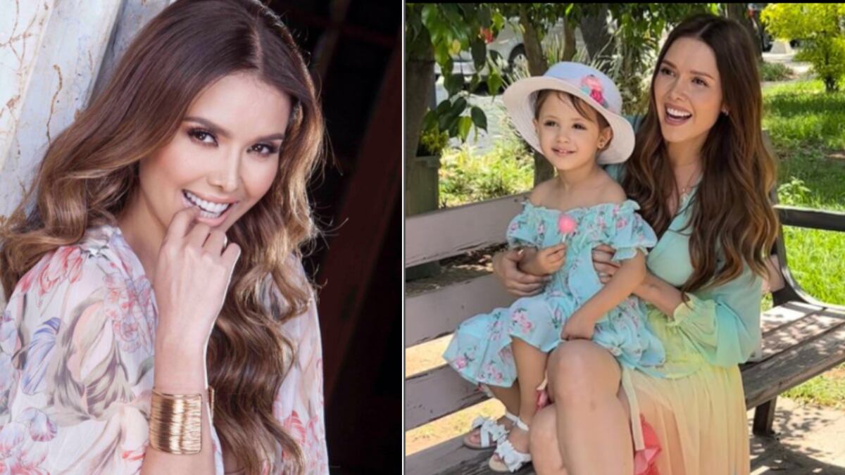 Marlene Favela disfruta de la maternidad con su hija Bella.