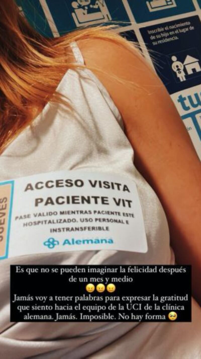 Kel Calderón visitó a su padre tras un mes y medio hospitalizado por Covid-19