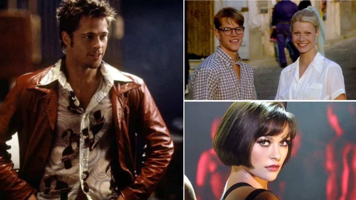 Escenas de las películas El club de la pelea, El talentoso Sr. Ripley y Chicago