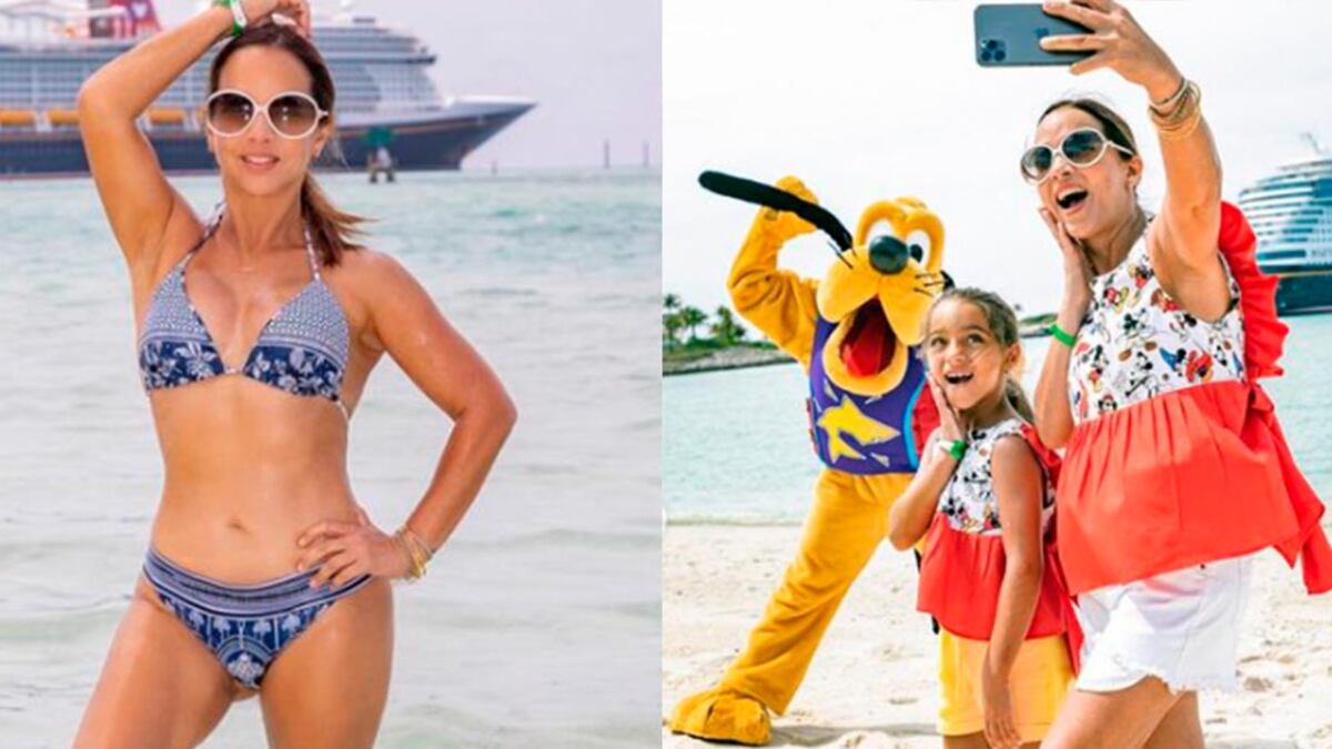 Adamari López disfruta de unas vacaciones en crucero de Disney con su hija