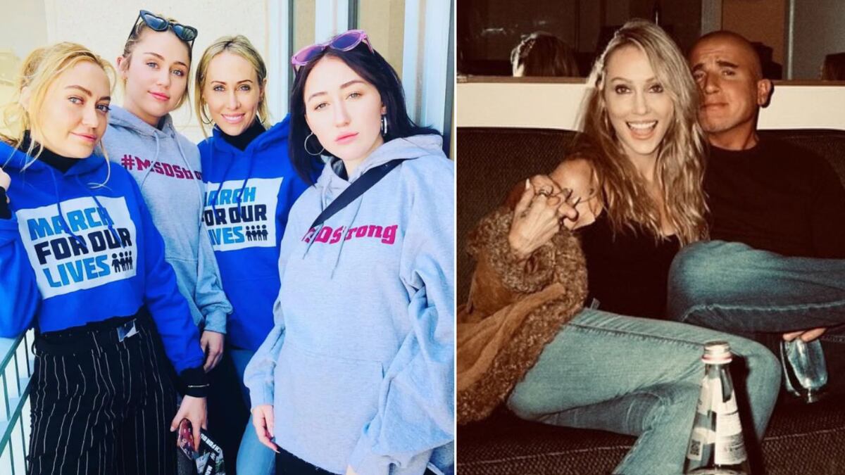 La madre de Miley Cyrus fue acusada de ‘robarle’ el novio a su hija.