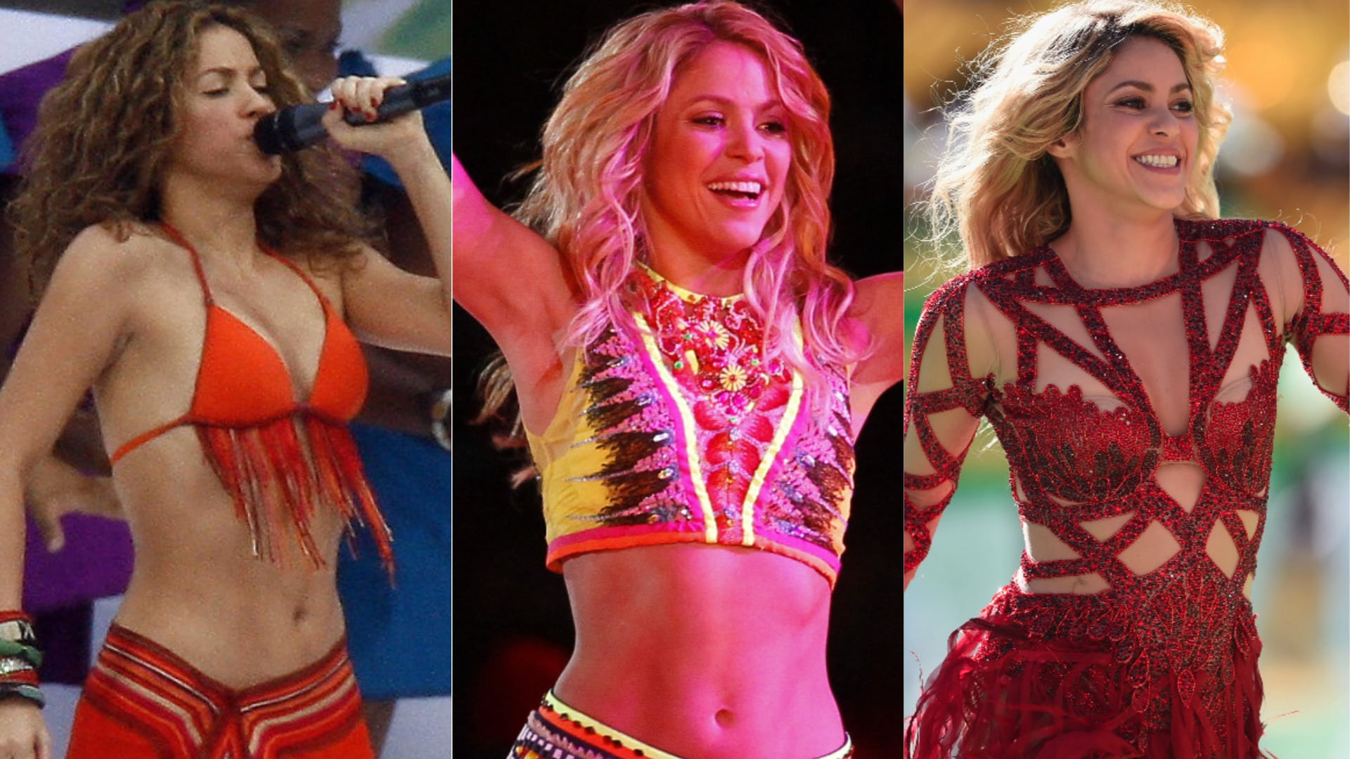 Shakira ha participado en varios mundiales de fútbol.