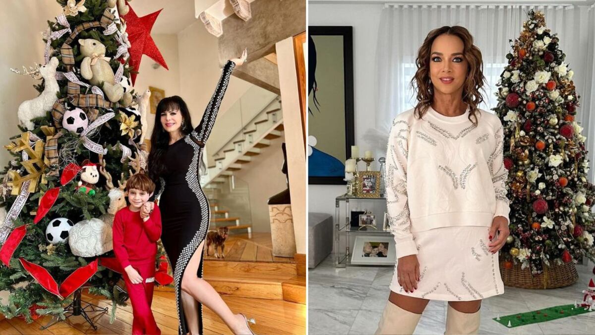 Los árboles de Navidad de los famosos son muy variados y llamativos