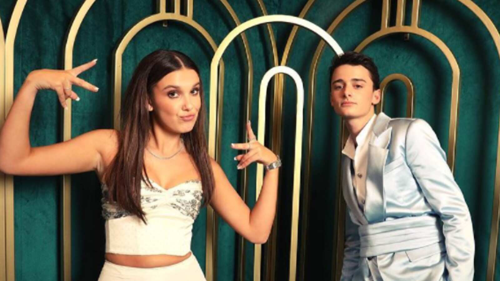 Millie Bobby Brown y Noah Schnapp de Stranger Things