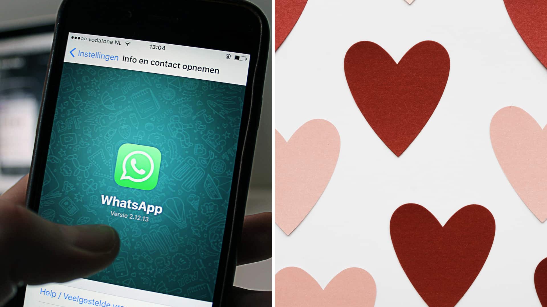 Corazón marrón en Whatsapp