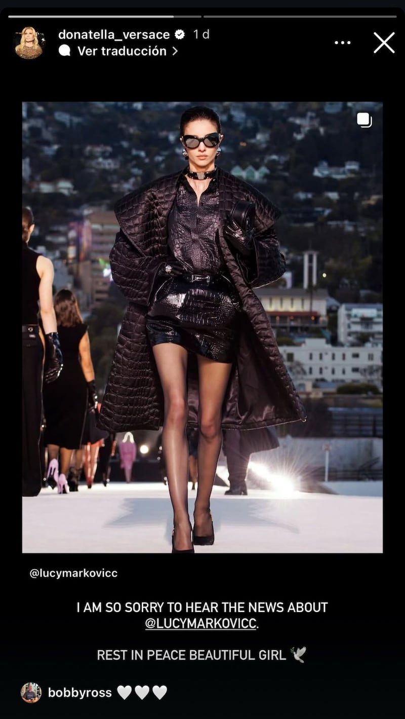 Donatella Versace en Instagram