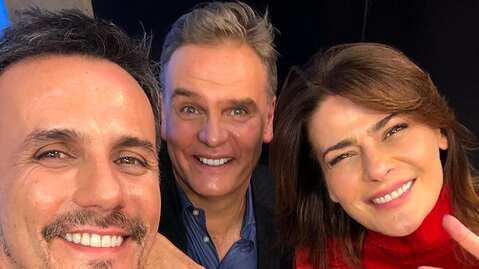 Sergio Lagos, Tonka Tomicic y Amaro Gómez-Pablos