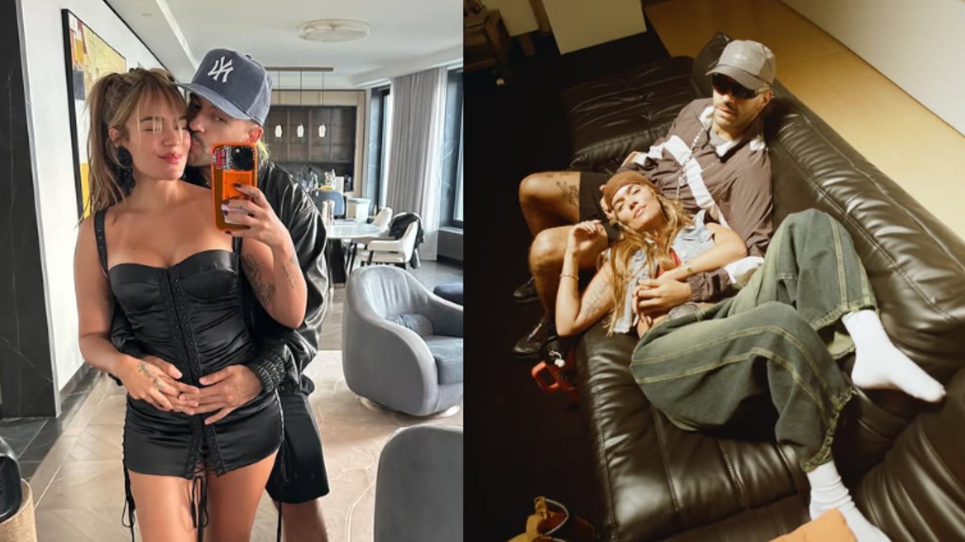 Karol G y Feid en su Instagram