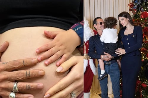 Marc Anthony y Nadia Ferreira esperan una niña