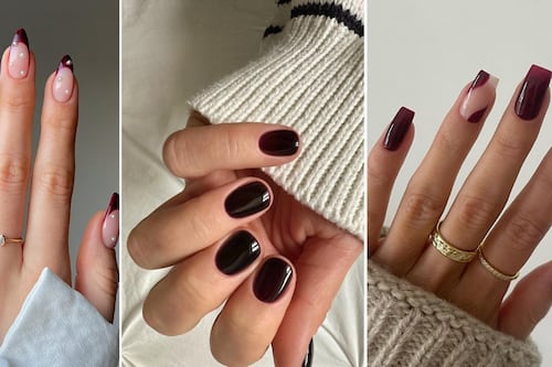 ‘Black cherry nails’: 5 ideas de la intensa manicura para llevar durante el otoño y más allá