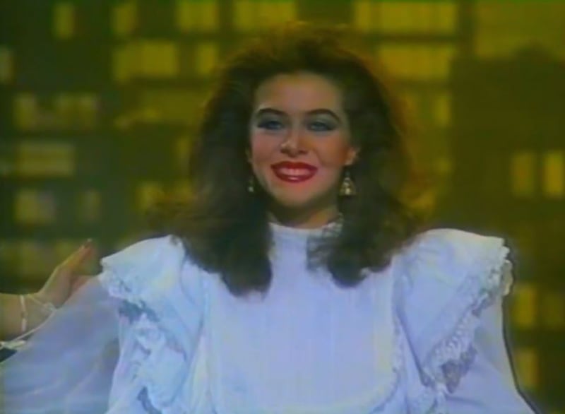 Margarita Rosa de Francisco en el Miss Mundo 1985