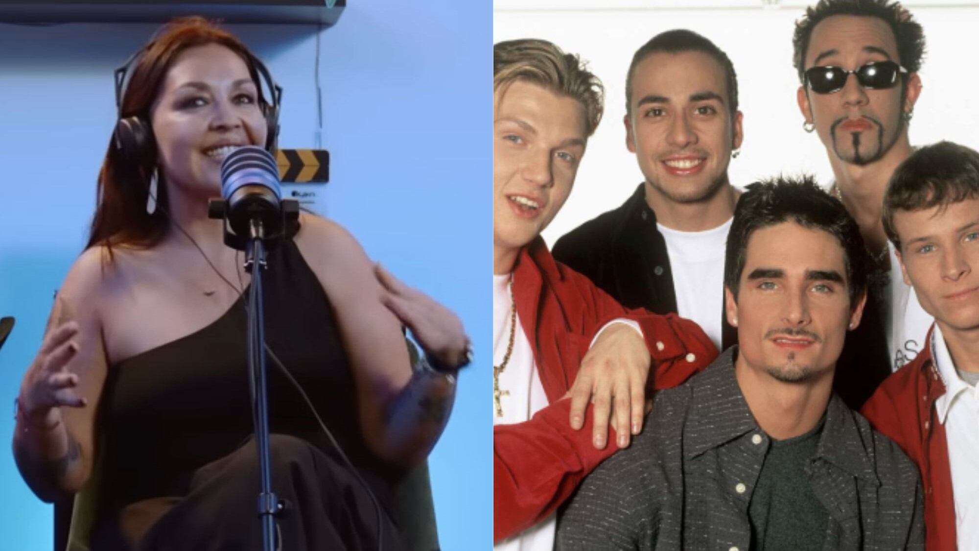 Denisse Malebrán y Backstreet Boys