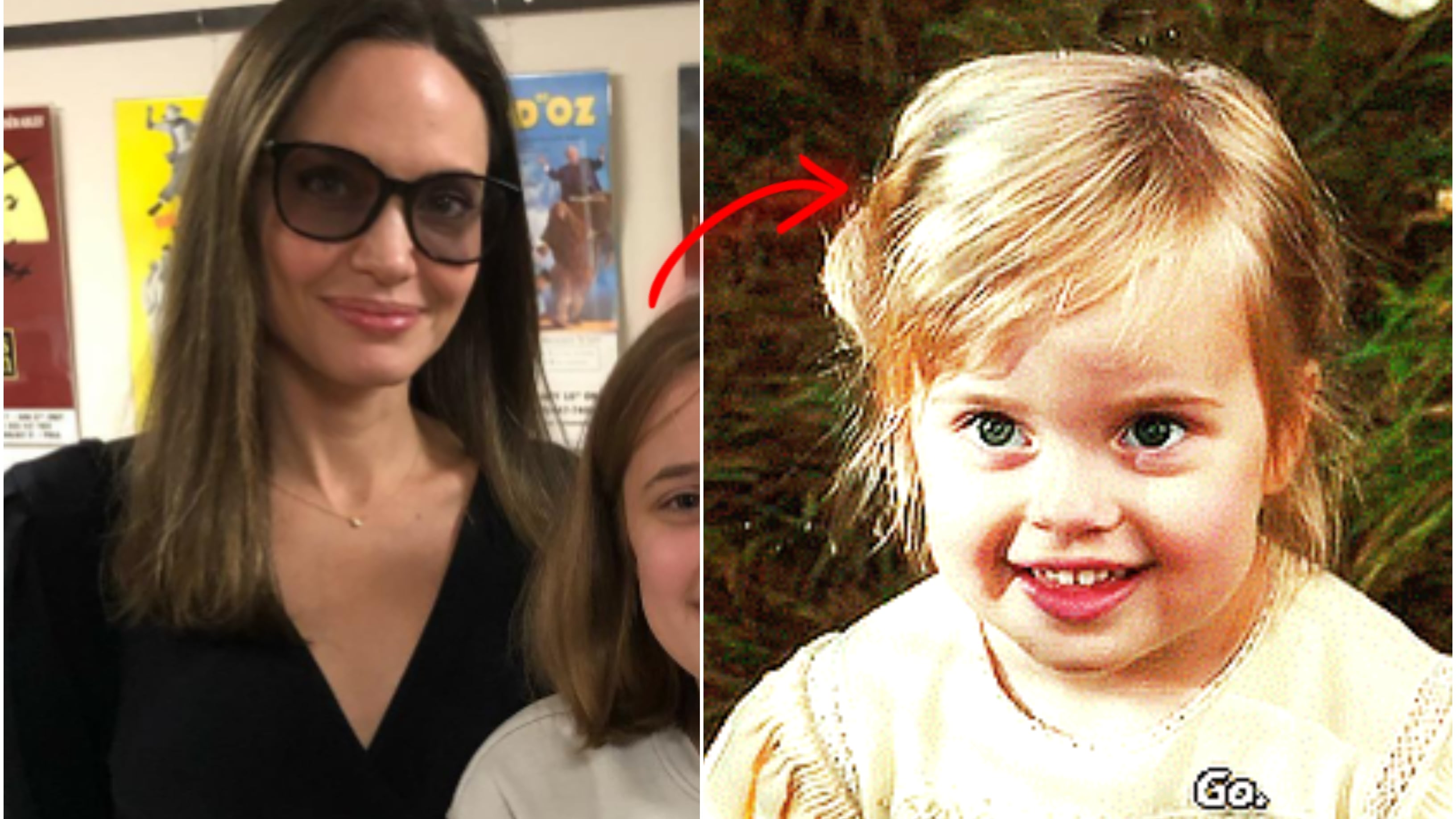 Angelina Jolie dejó ver lo mucho que ha crecido su hija menor