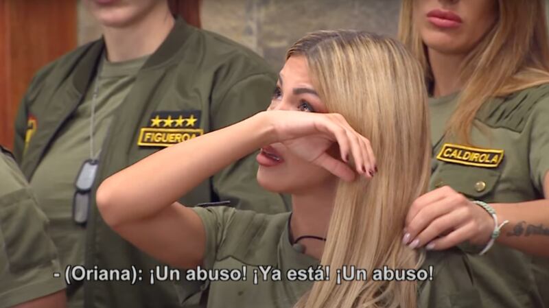 Pelea entre Comandante Arratia y Oriana Marzoli | Captura: Palabra de Honor de Canal 13