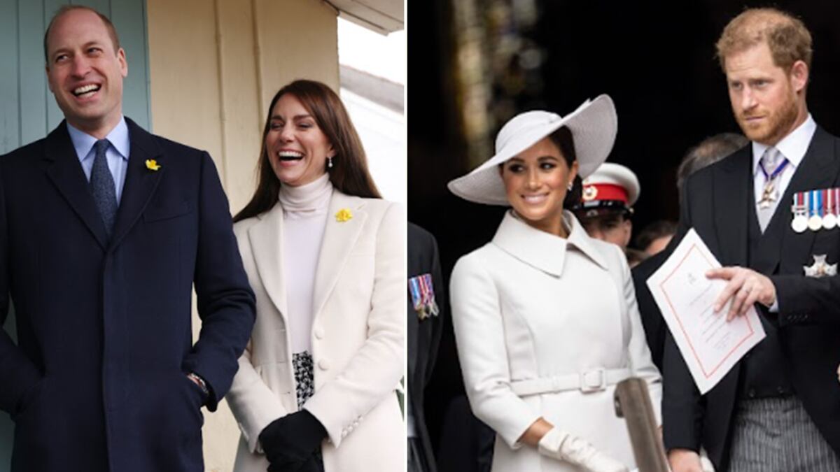 Kate Middleton y príncipe William y Meghan y Harry